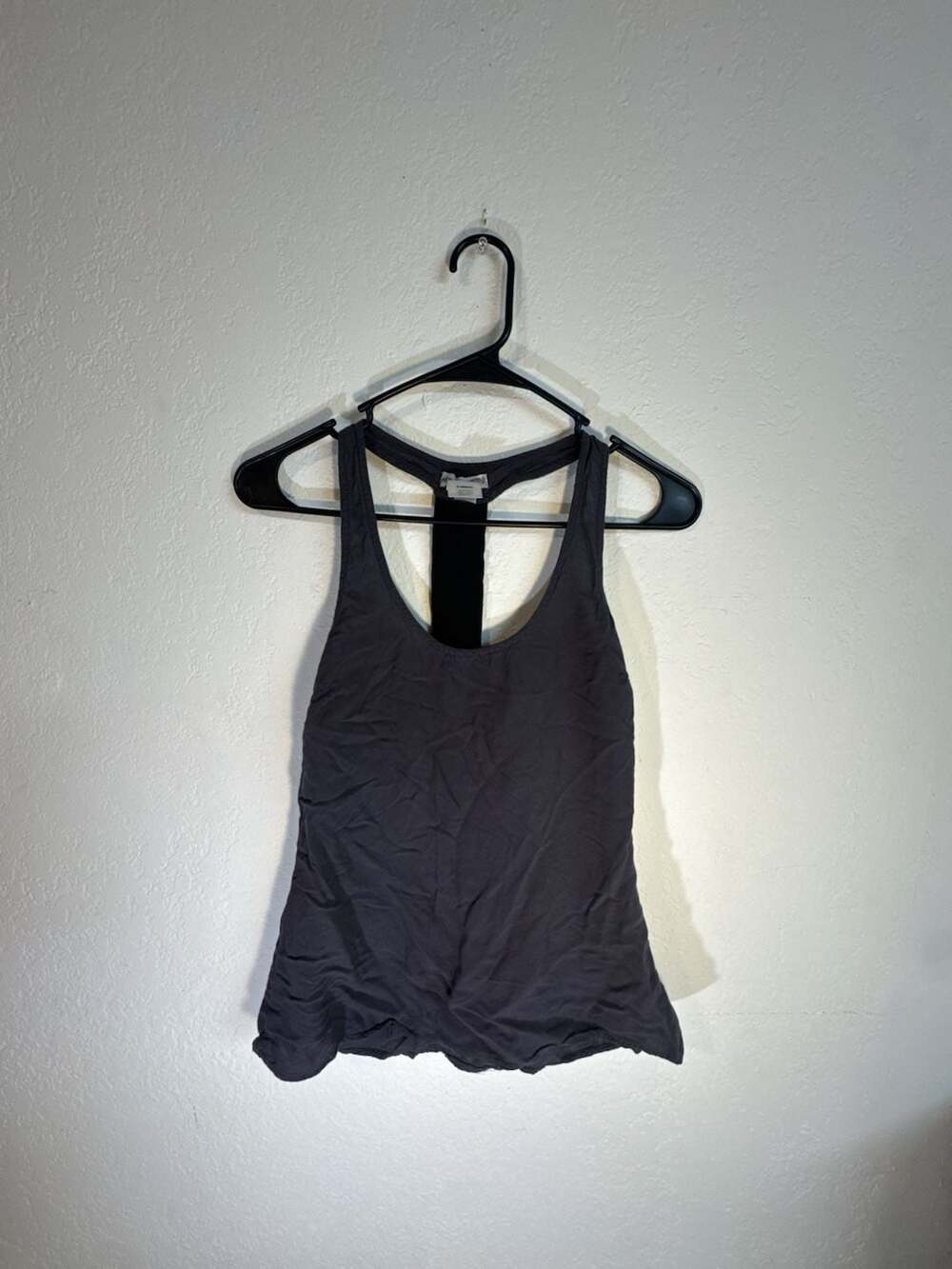 Hang Ten Racerback Tank Top Size X-Small Dark Gray Rayon